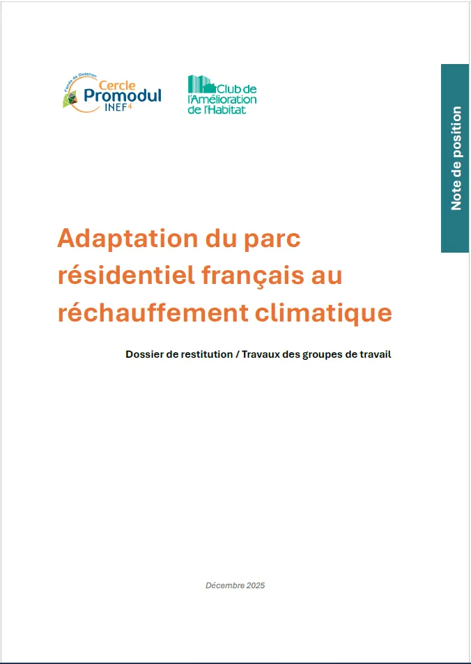 Adaptation des logements aux fortes chaleurs (note)