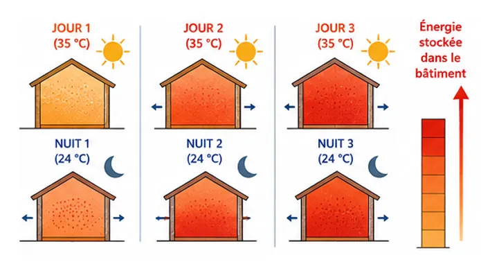 Canicule et nuits tropicales